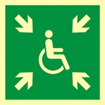 Miejsce zbiórki do ewakuacji dla osób niepełnosprawnych